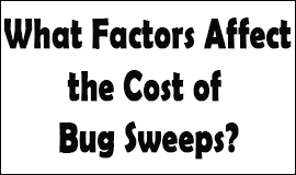 Bug Sweeping Cost Factors in Newton Abbot